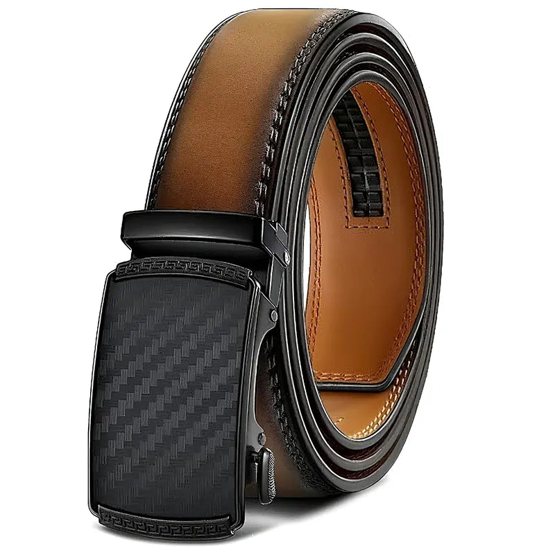 The Tactical Carbon-Texture Ratchet Belt: Holeless, Custom-Fit & Effortless