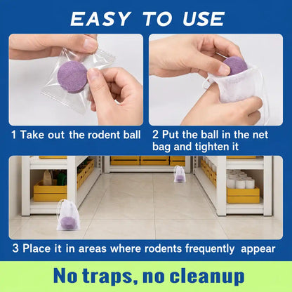 Rodent & Pest Repellent Balls - Peppermint Scent Barrier For Whole Home Insect & Rodent Protection