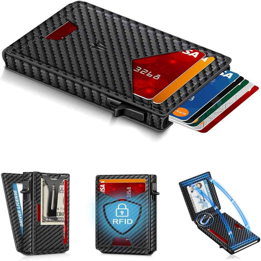 Slim Smart Wallet With Instant Pop-Up Cards