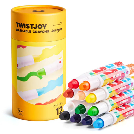 Jumbo Washable Twist Crayons for Mess-Free Toddler Art