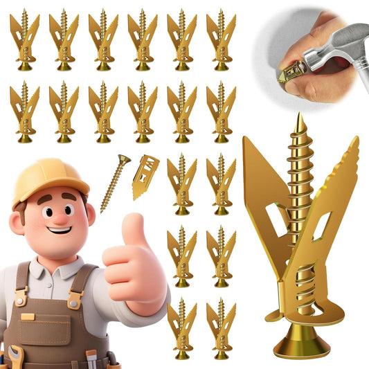 No-Drill Self-Drilling Drywall Anchors with Screws Heavy Duty Kit