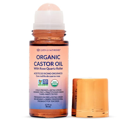 Revitalize Your Eyes with Organic Castor Oil & Rose Quartz