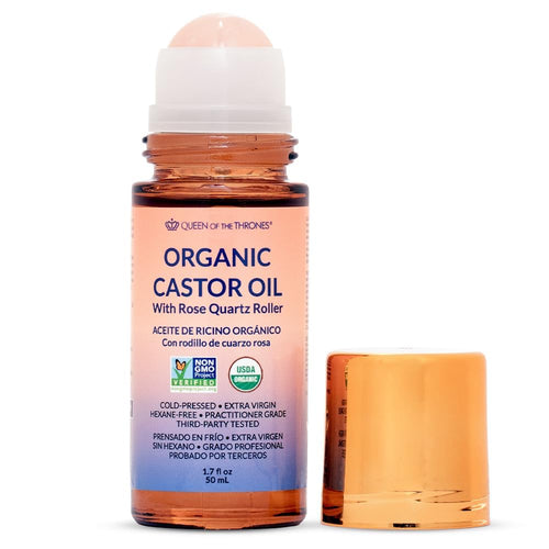 Revitalize Your Eyes with Organic Castor Oil & Rose Quartz