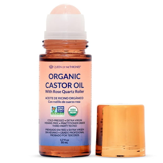 Revitalize Your Eyes with Organic Castor Oil & Rose Quartz