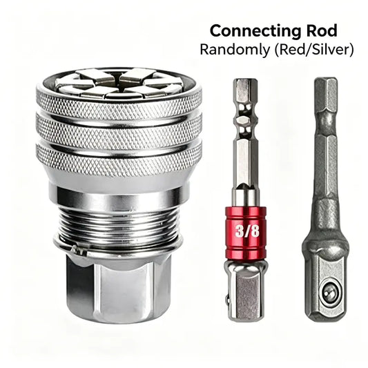 ONE SOCKET FITS MULTIPLE SIZES