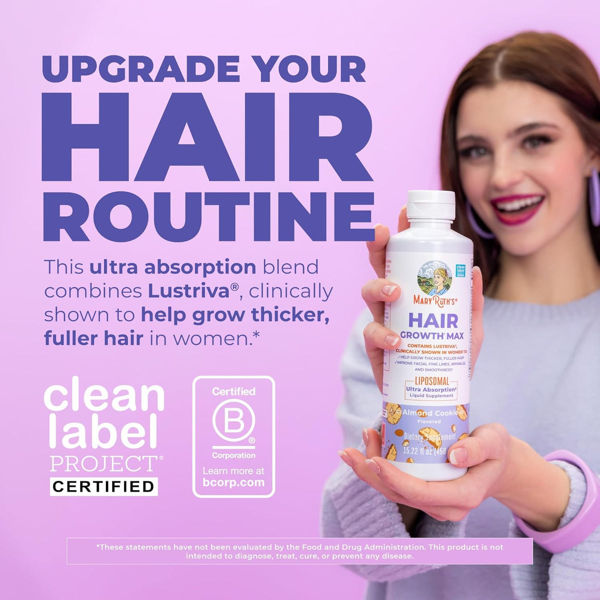 Clinical-Strength Liquid Hair Growth Liposomal – Faster Absorption for Thicker, Stronger Hair
