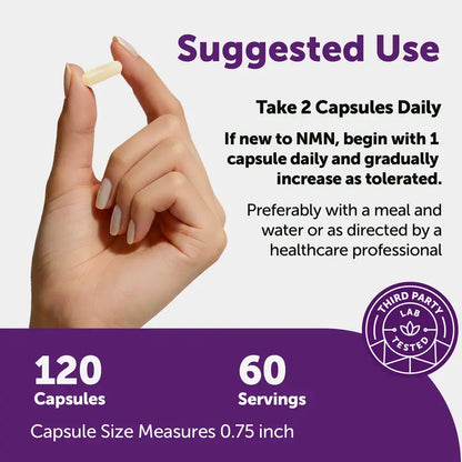 Ultimate NMN 1000mg Complex for Cellular Energy & Youthful Vitality
