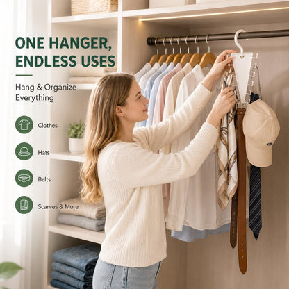 V-Shaped Double-Sided Space Saving Closet Hangers