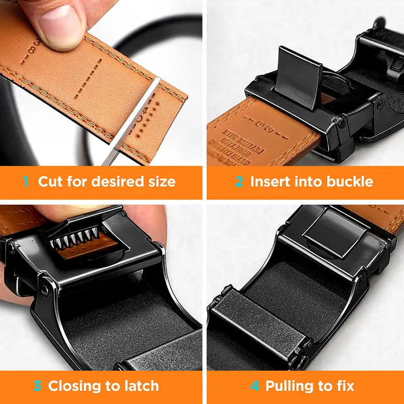 The Tactical Carbon-Texture Ratchet Belt: Holeless, Custom-Fit & Effortless