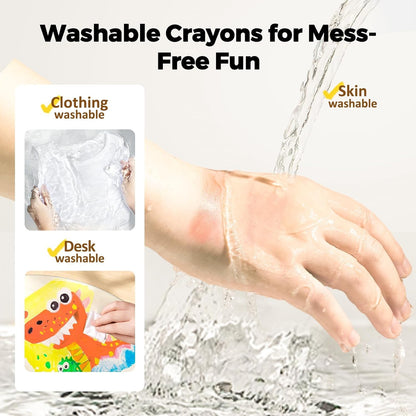 Jumbo Washable Twist Crayons for Mess-Free Toddler Art