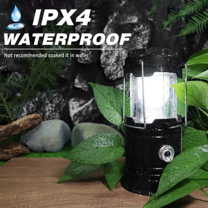 Ultra-Bright Collapsible Solar Camping Lantern & Power Bank