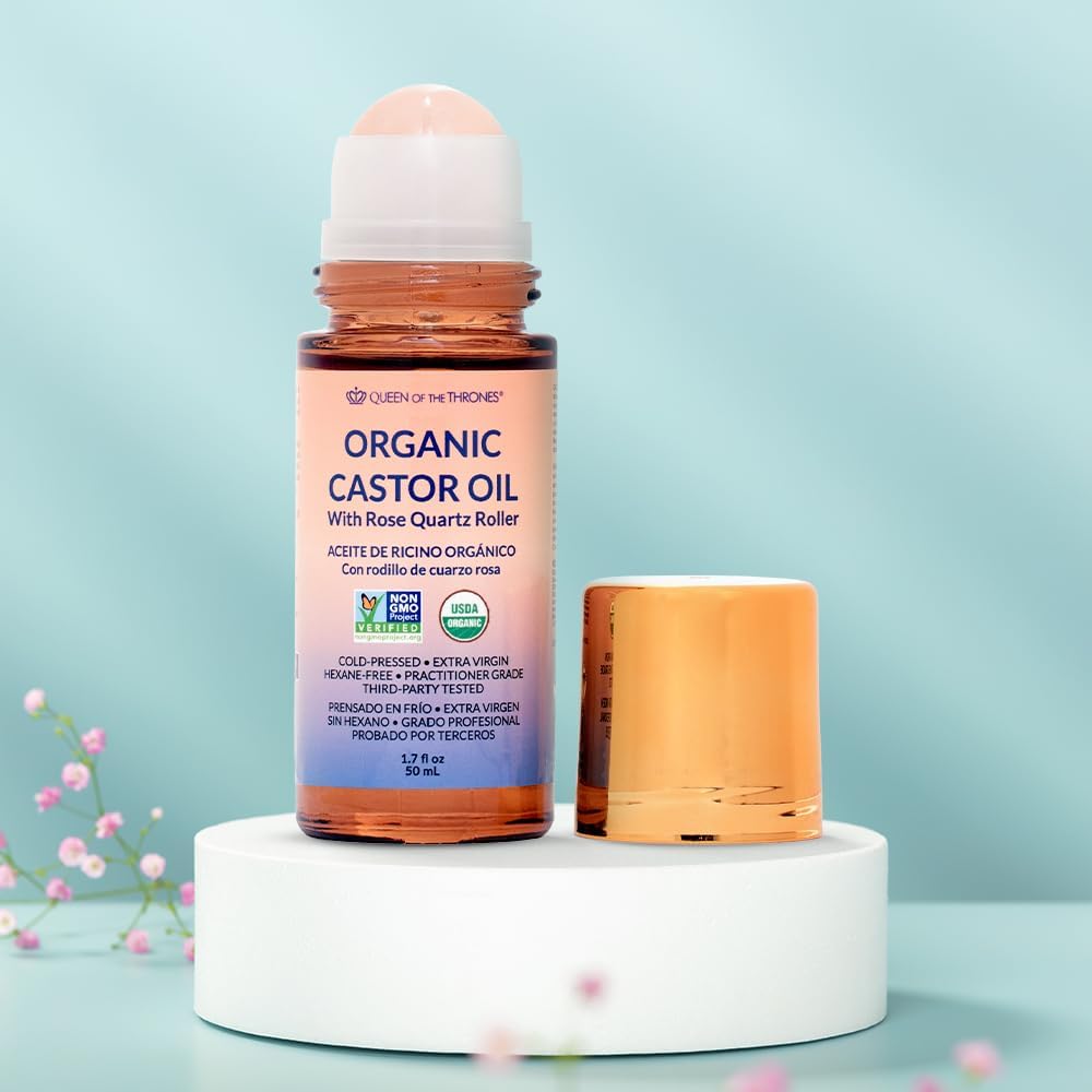 Revitalize Your Eyes with Organic Castor Oil & Rose Quartz