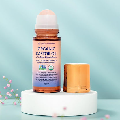 Revitalize Your Eyes with Organic Castor Oil & Rose Quartz