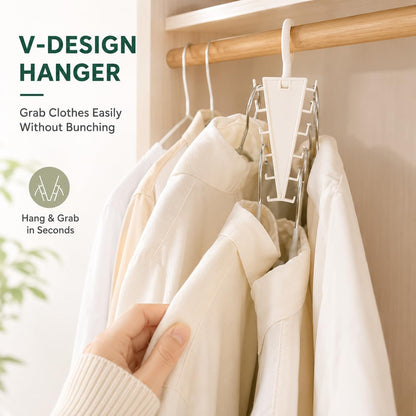V-Shaped Double-Sided Space Saving Closet Hangers