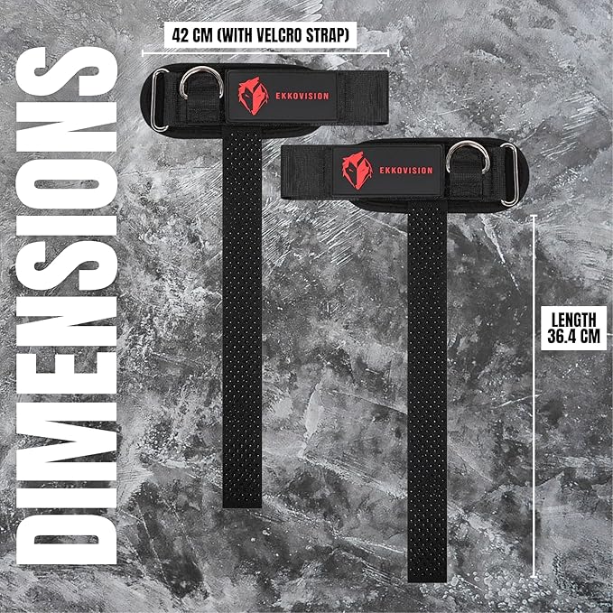 Premium D-Ring Lifting Straps for Maximum Grip & Heavy Lifts
