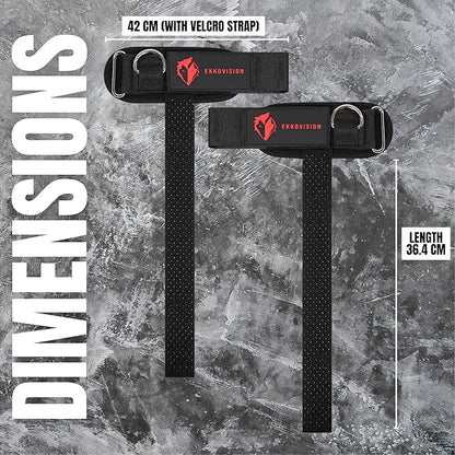 Premium D-Ring Lifting Straps for Maximum Grip & Heavy Lifts