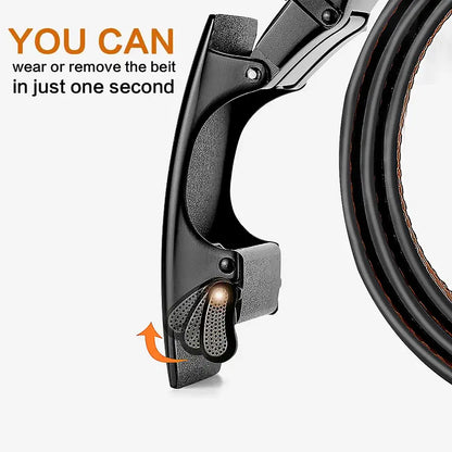 The Tactical Carbon-Texture Ratchet Belt: Holeless, Custom-Fit & Effortless