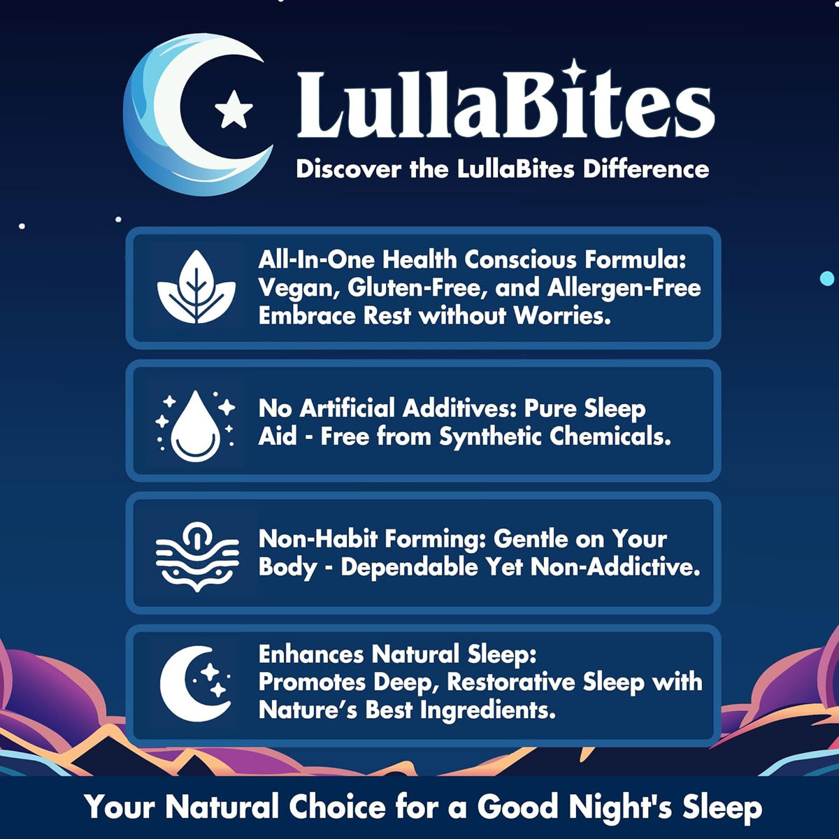 SLEEP PEACEFULLY. WAKE UP REFRESHED.
