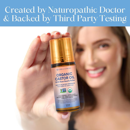 Revitalize Your Eyes with Organic Castor Oil & Rose Quartz