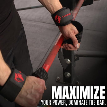 Premium D-Ring Lifting Straps for Maximum Grip & Heavy Lifts