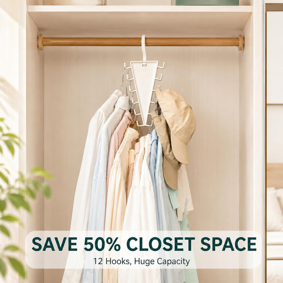V-Shaped Double-Sided Space Saving Closet Hangers