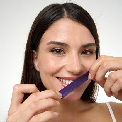Peroxide-Free Purple Teeth Whitening Strips (21 Sessions) – Safe for Sensitive Teeth