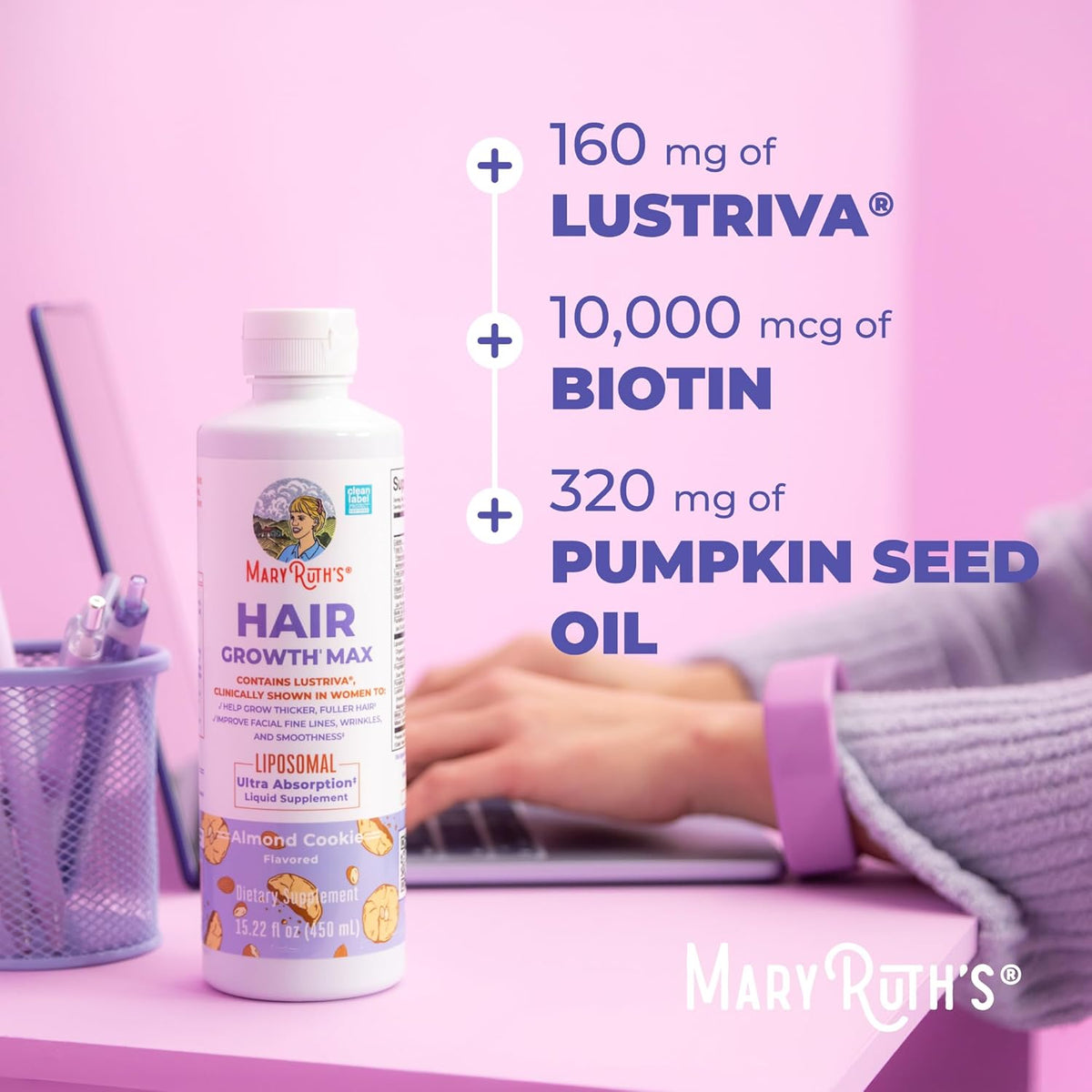 Clinical-Strength Liquid Hair Growth Liposomal – Faster Absorption for Thicker, Stronger Hair