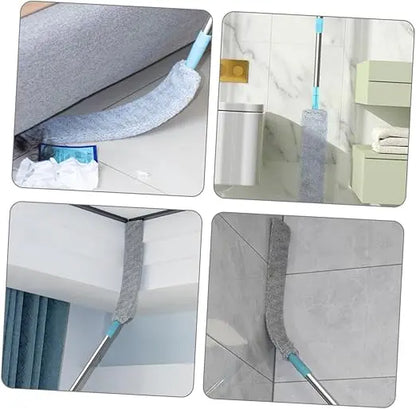 Ultra-Flat Bendable Microfiber Dust Wand For Deep Gap Cleaning