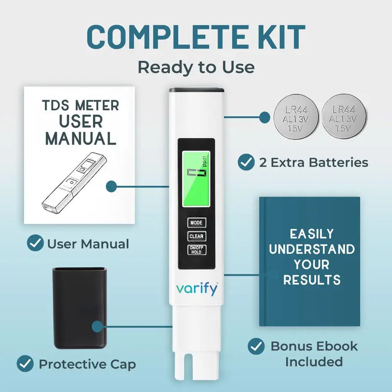 Digital Water Tester – 4-In-1 Instant Precision For Pure Drinking Water