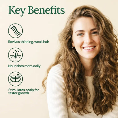 Natural Rosemary & Rice Water Hair Growth Spray for Thicker, Fuller Hair & Stronger Roots | Buy 1 Get 1 Free
