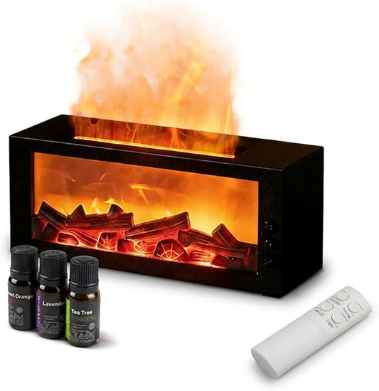 Transform Your Space with the Realistic 3D Fireplace Flame Diffuser