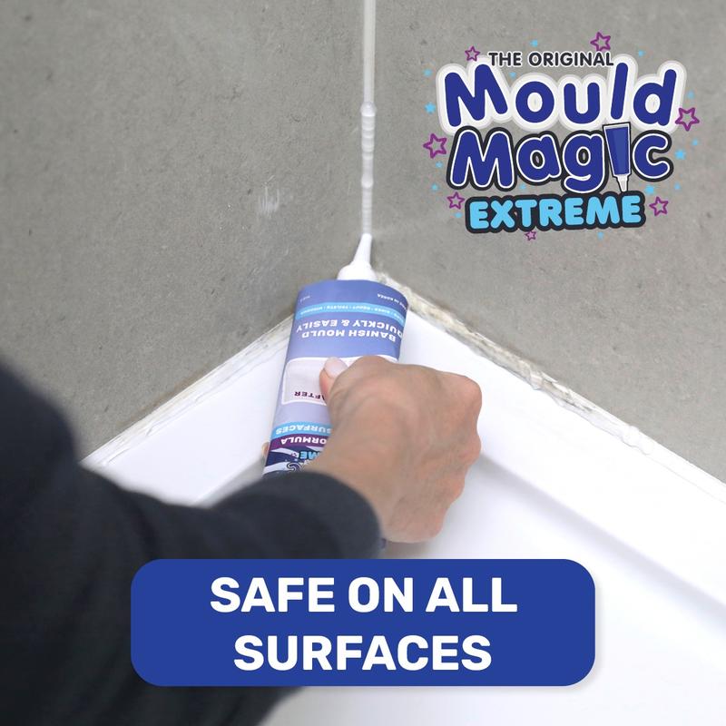 Mould & Mildew Stain Remover Gel – Cling Formula For Targeted Sealant & Grout Cleaning