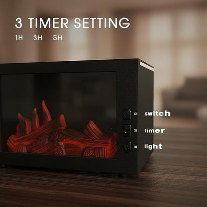 Transform Your Space with the Realistic 3D Fireplace Flame Diffuser