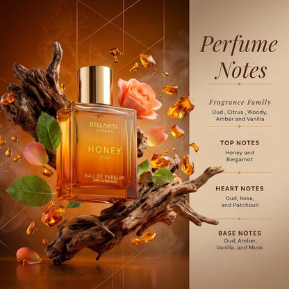 Indulge In An Exquisite Arabic-Inspired Unisex Fragrance - Experience The Luxury Of Sweet Honey & Smoky Oud