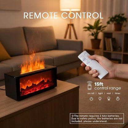 Transform Your Space with the Realistic 3D Fireplace Flame Diffuser