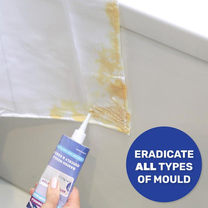 Mould & Mildew Stain Remover Gel – Cling Formula For Targeted Sealant & Grout Cleaning