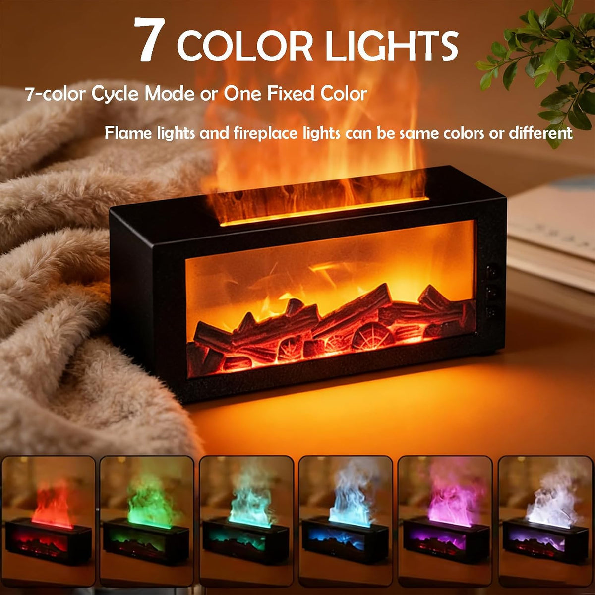 Transform Your Space with the Realistic 3D Fireplace Flame Diffuser