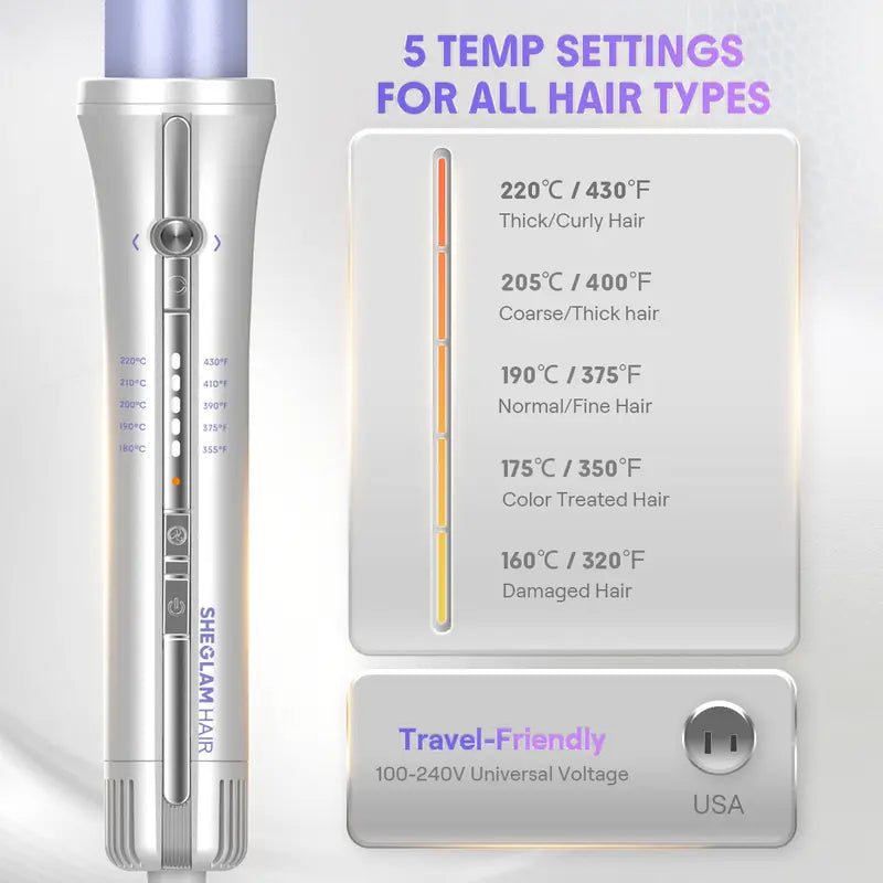Effortless Salon Curls in Seconds with Automatic Airflow Styler