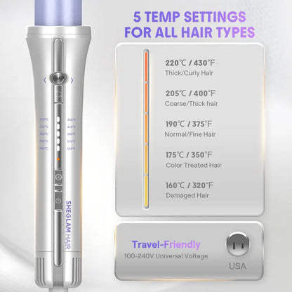 Effortless Salon Curls in Seconds with Automatic Airflow Styler