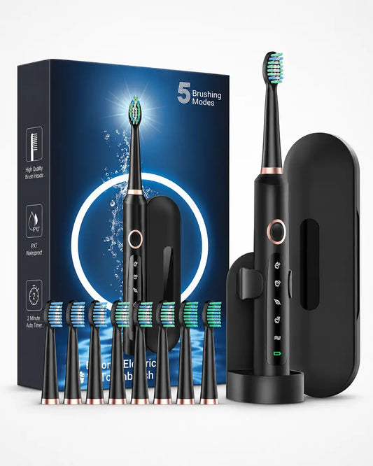 Sonic Electric Toothbrush - 45,000 VPM Clean with 120-Day Charge Free Power