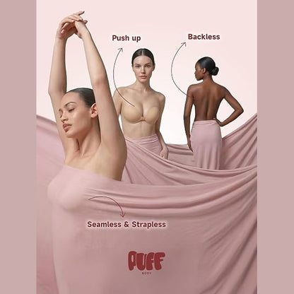 Sticky Bra – Seamless Push-Up Lift for Strapless & Backless Outfits